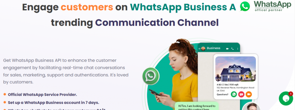 Authkey's WhatsApp Business API- Website Page