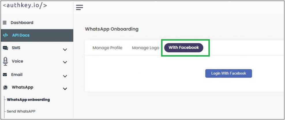 Apply with Facebook for WhatsApp API